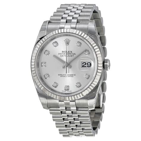 rolex watch for men silver|used Rolex silver watches.